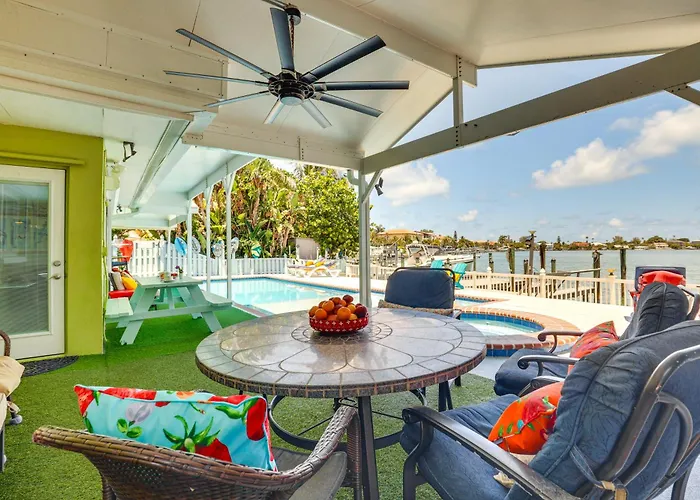 Waterfront Getaway W/ Pool & Dock - Walk To Beach!